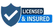 Licensed & Insured badge