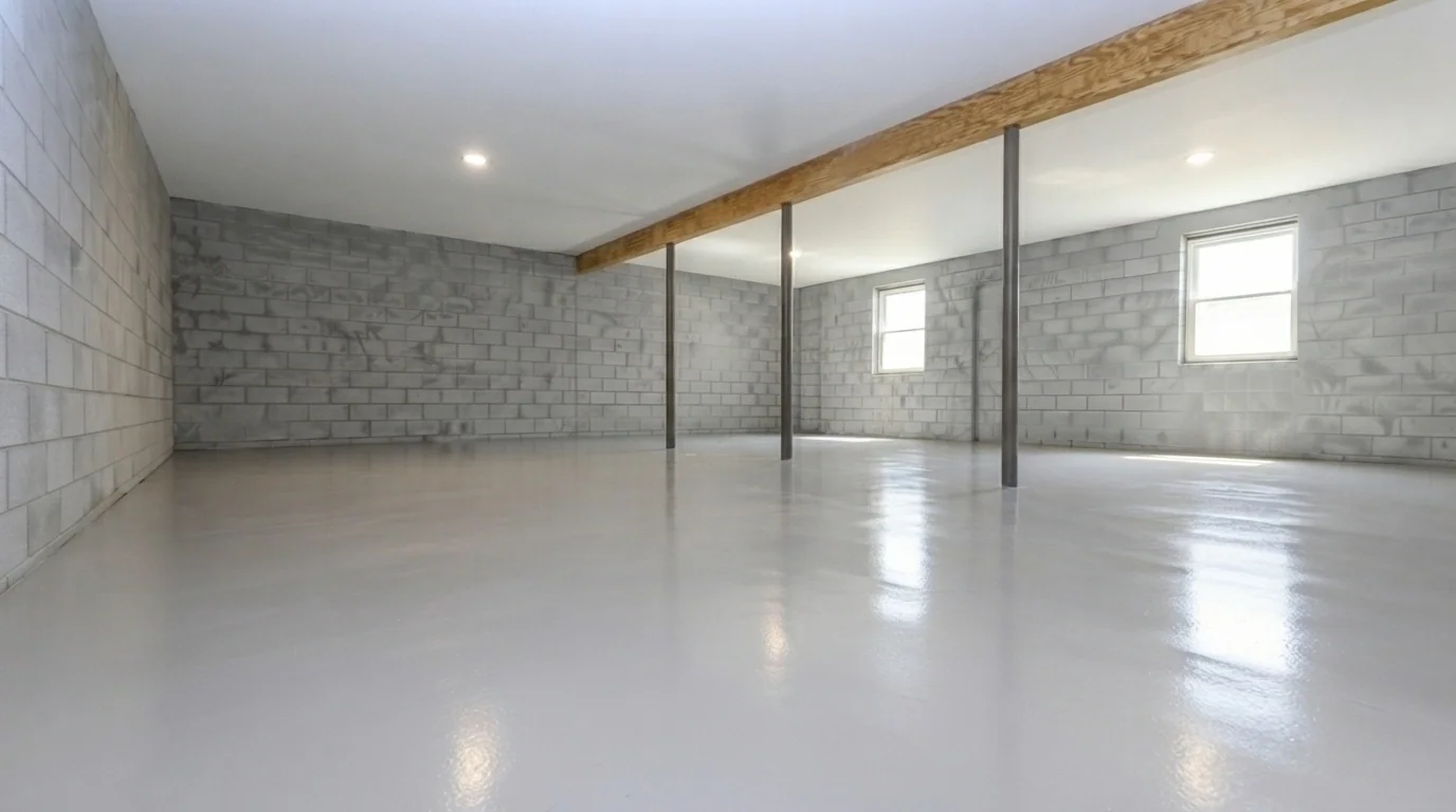 Custom concrete driveway and outdoor living space by Maxima Concrete in Ohio