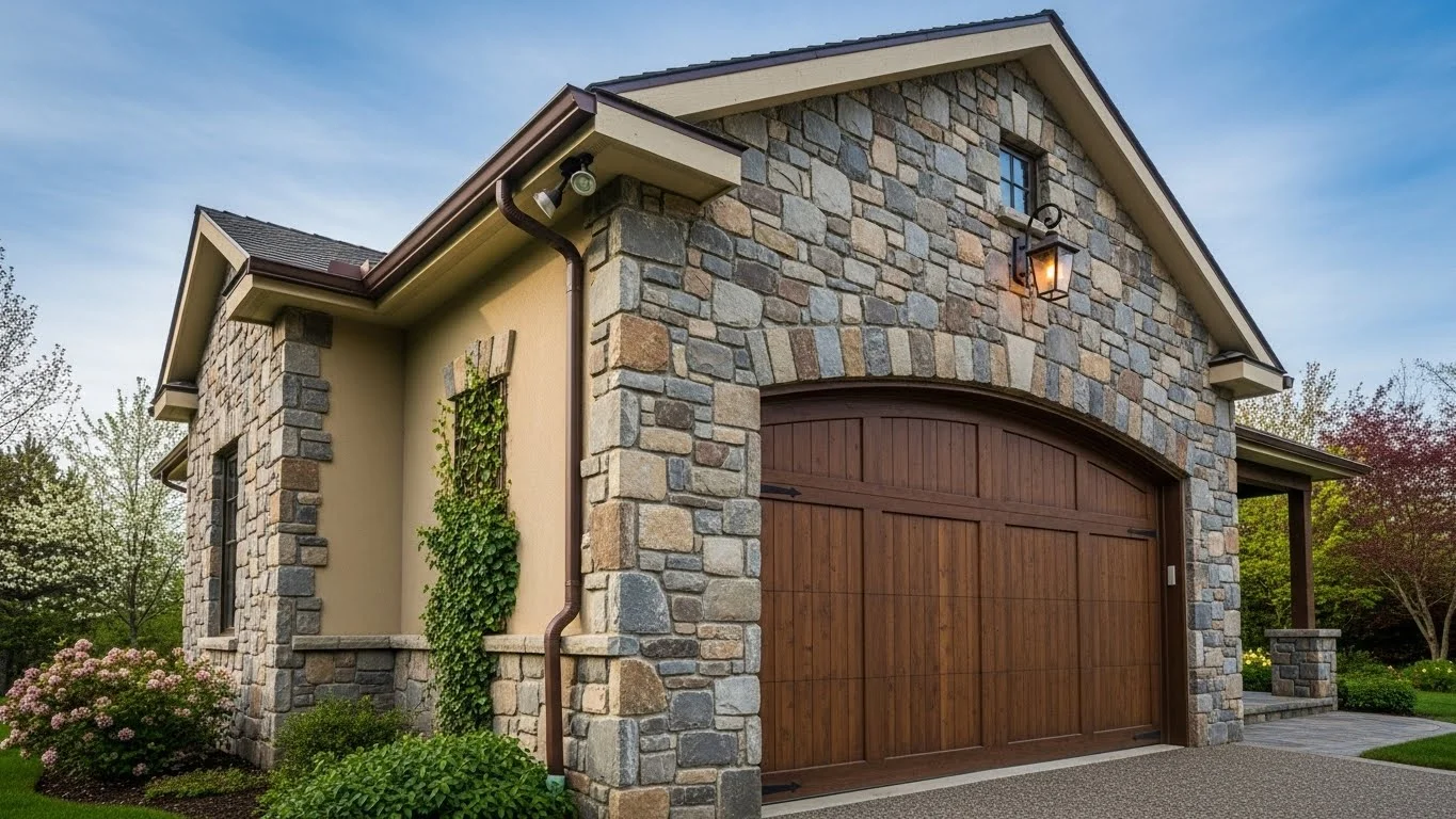 Natural stone accents